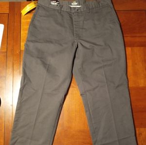 Lee relaxed fit khaki style charcoal dress pants size 36x32